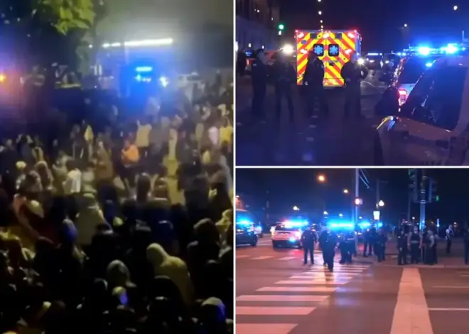 5 officers struck by car after ‘teen takeover’ hits Chicago’s West Side — as 19 people hurt in shootings