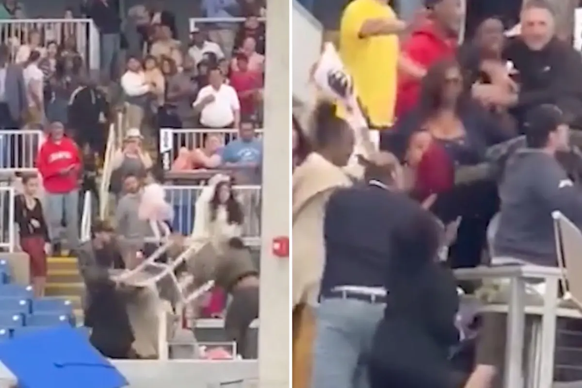 Connecticut community college graduation spirals out of control after 2 families erupt in vicious brawl