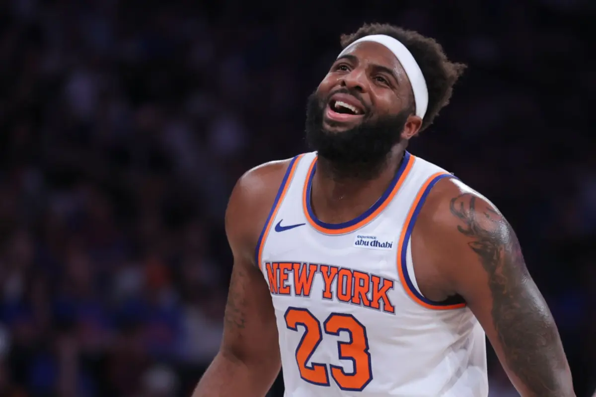 Mitchell Robinson’s broken finger happened away from court as clock ticks on NBA Finals readiness