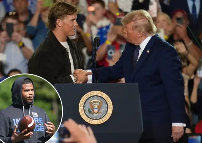 Giants teammate not happy with Jaxson Dart hyping up Trump: ‘Thought this s–t was AI’