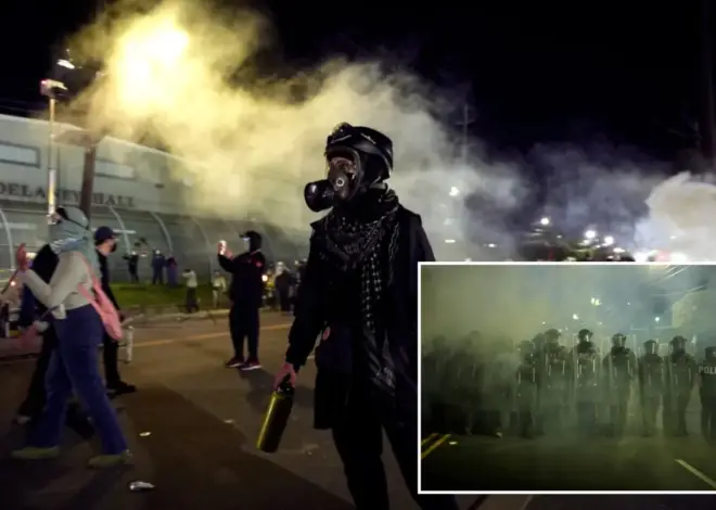 Mayhem breaks out between anti-ICE protesters, police at Newark’s Delaney Hall — as protests continue for yet another night