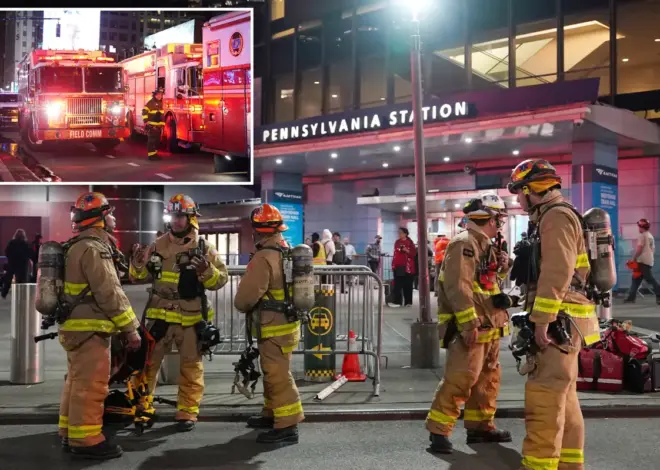 Amtrak train catches fire, 2 seriously injured as Penn Station service is disrupted