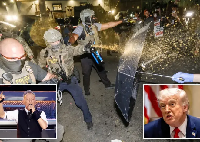 Bruce Springsteen halts gig to blast Newark’s Delaney Hall amid clashes between anti-ICE mob, feds