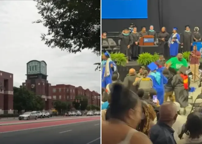 Brawl erupts at Virginia high school graduation as spectator attacks student walking to get their diploma