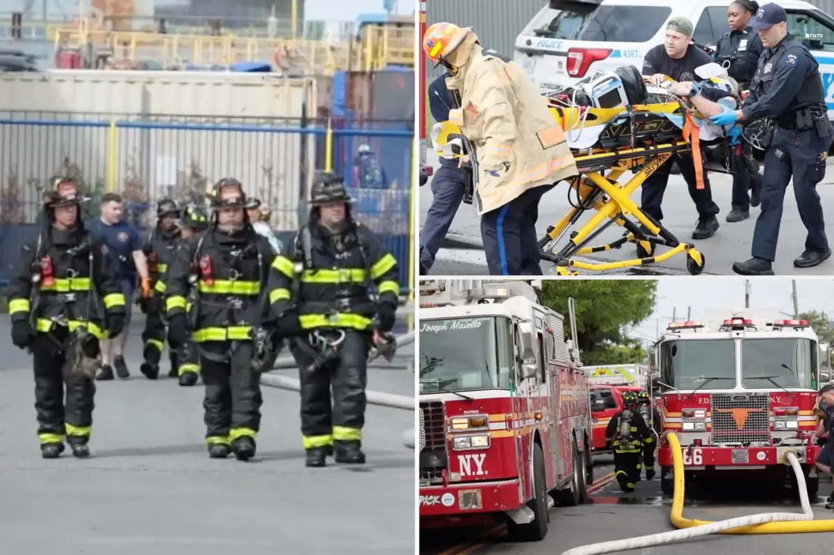 Massive fire, explosion at NYC dry dock injures 16 — including 13 firefighters