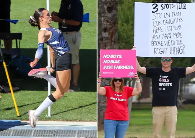 Exclusive | Trans track athlete AB Hernandez wins state championship medal as protests mount outside stadium