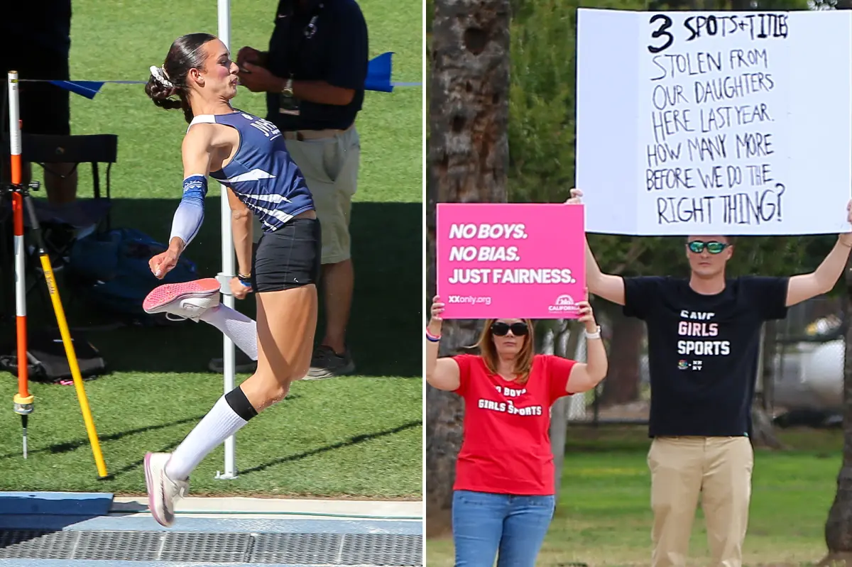 Exclusive | Trans track athlete AB Hernandez wins state championship medal as protests mount outside stadium