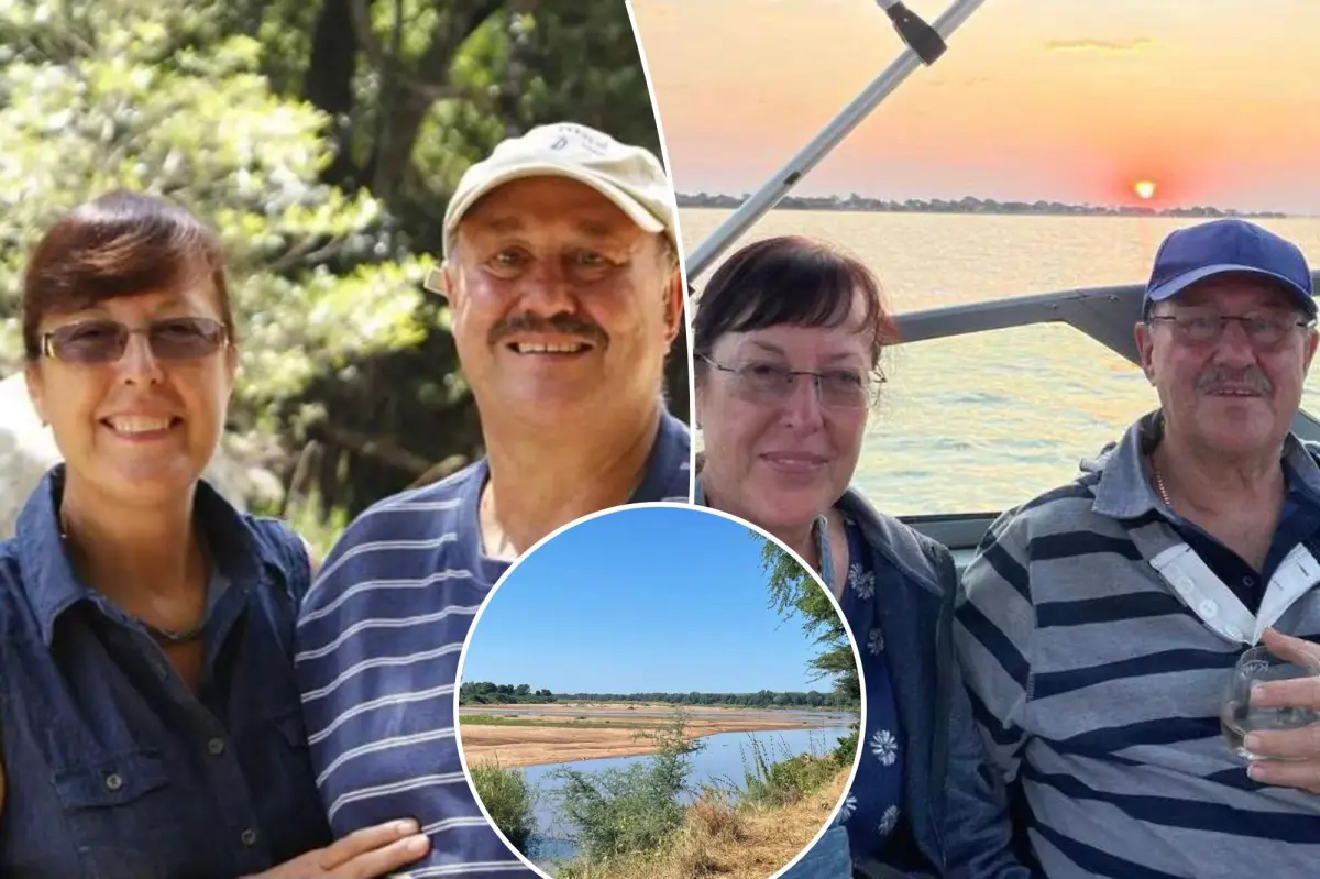 Married tourists found stabbed to death in crocodile-infested river