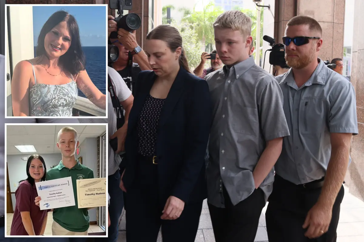 Baby-faced stepbrother accused of killing Anna Kepner on cruise reveals his face in public for first time ahead of bail hearing