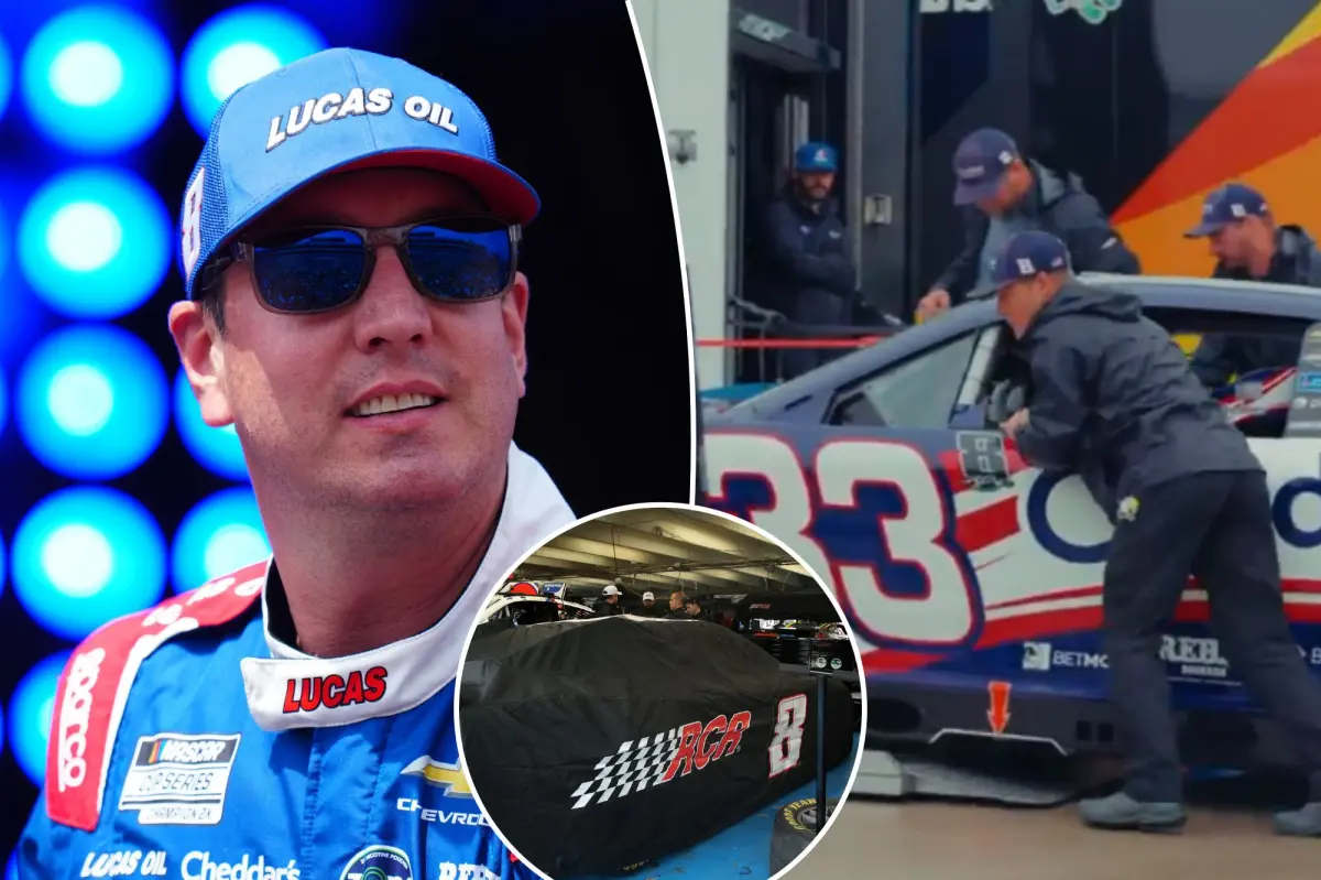 NASCAR garage watches in tearful silence as Kyle Busch’s former car is unloaded at track