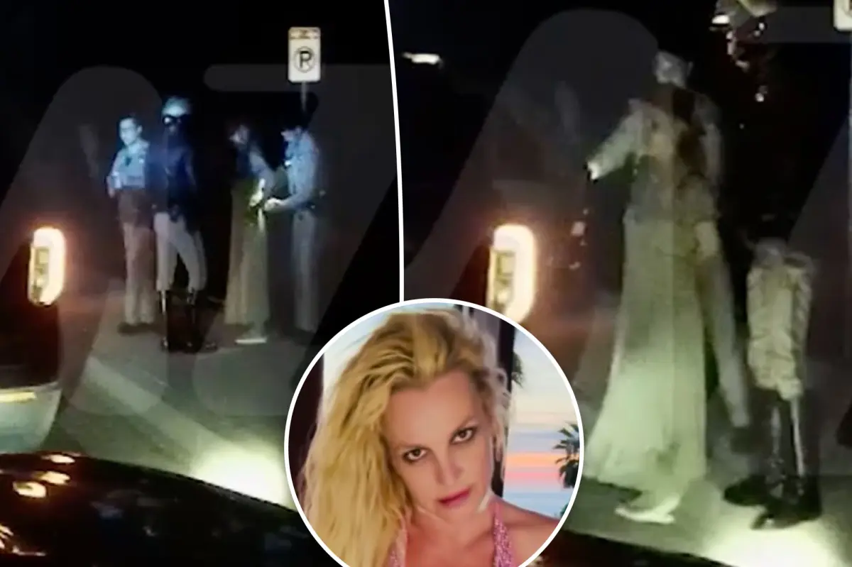 Handcuffed Britney Spears fails sobriety test in shocking DUI arrest video