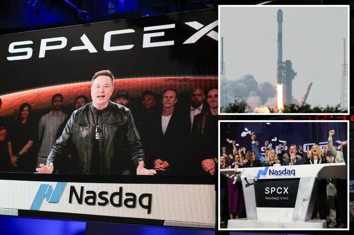 SpaceX shares begin trading in biggest IPO ever — valuing company at more than $2 trillion
