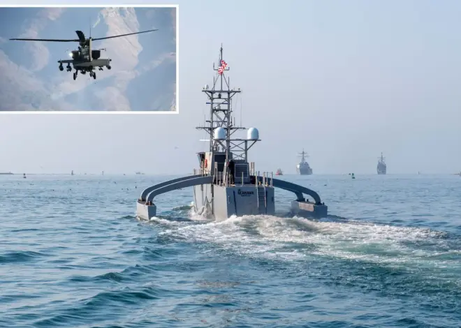 US Navy uses cutting-edge new drone boat to rescue Apache pilots who crashed near Strait of Hormuz