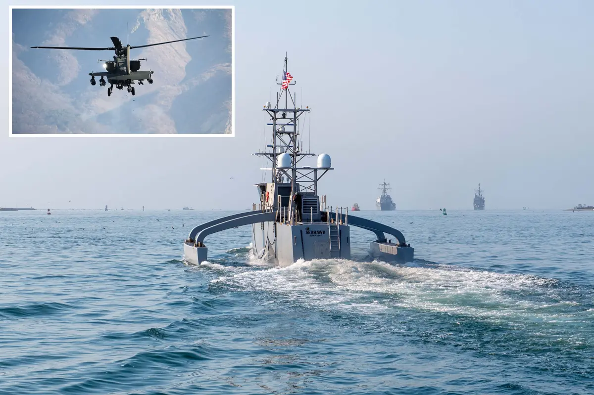 US Navy uses cutting-edge new drone boat to rescue Apache pilots who crashed near Strait of Hormuz