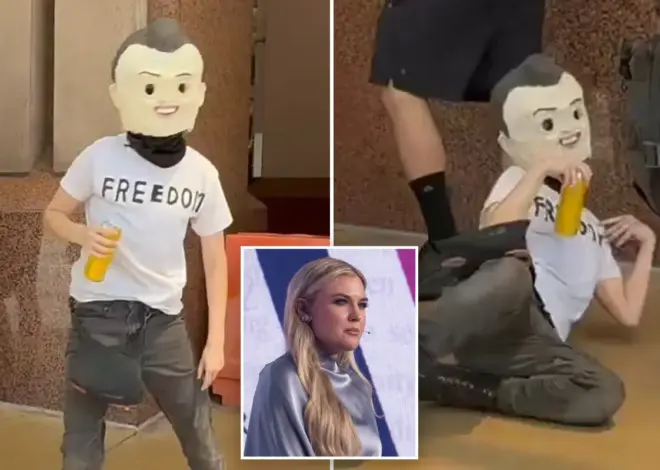 Sicko dresses up as Charlie Kirk, re-enacts his assassination at event hosted by his widow