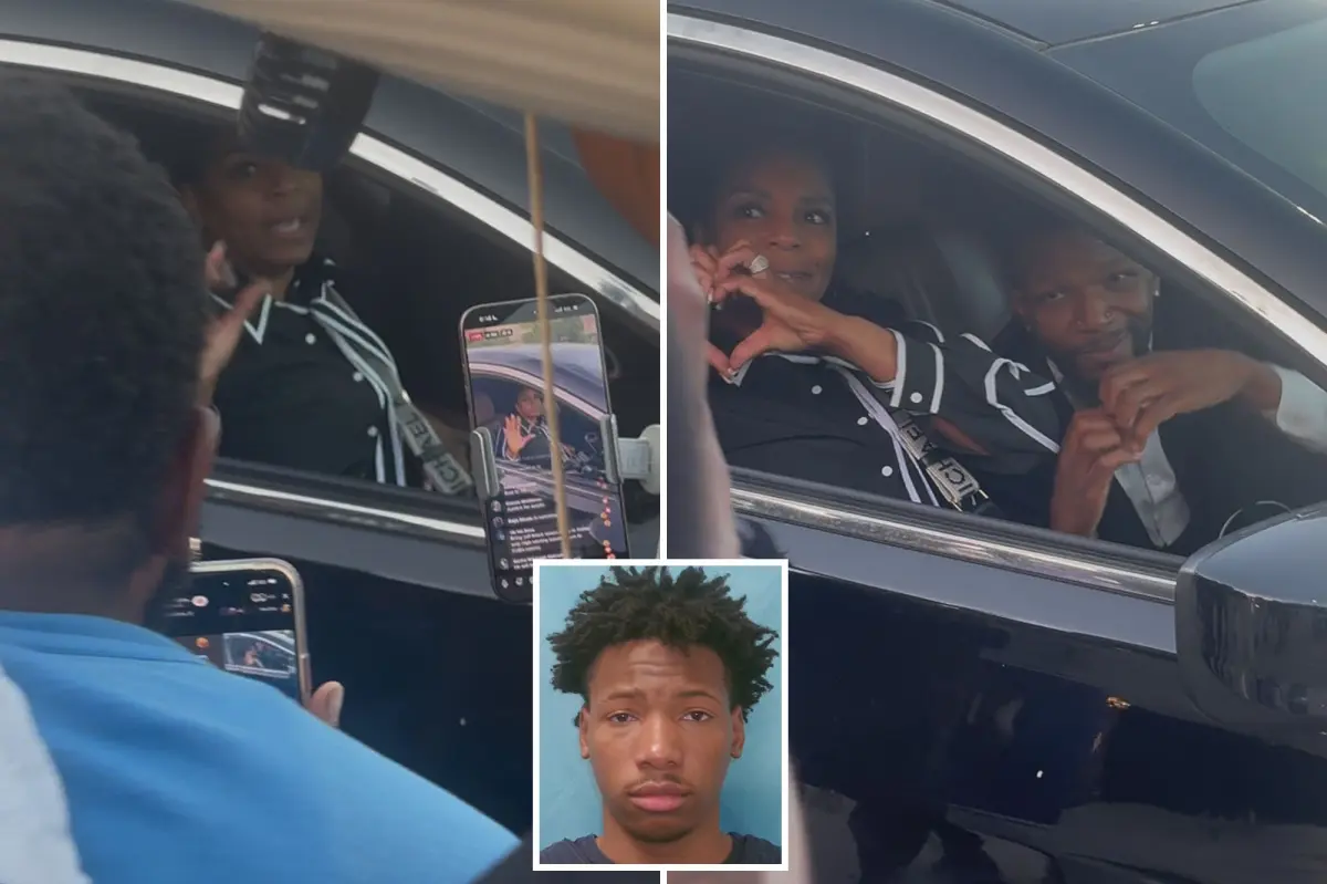 Karmelo Anthony’s mom shouts ‘racist!’ and riles up crowd after son’s guilty verdict as she leaves court in luxury car