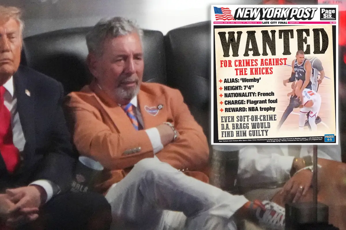 Knicks owner James Dolan sides with The Post on NBA’s Victor Wembanyama foul fiasco
