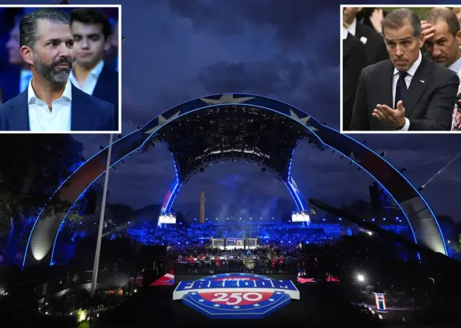 Hunter Biden challenges Donald Trump Jr. to cage fight in unhinged rant attacking UFC Freedom 250 event