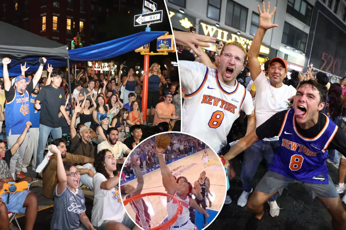 NYC abuzz as thousands celebrate Knicks’ stunning Game 4 victory — flooding streets, bars, bodegas: ‘Electrifying’