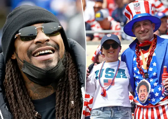 Marshawn Lynch delivers hype speech for USMNT fans in Seattle