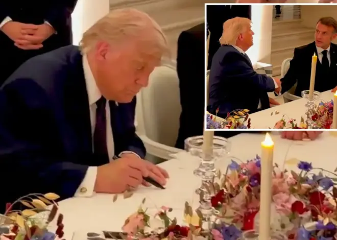 Trump signs US-Iran deal at Palace of Versailles with Macron — in his trademark fashion 