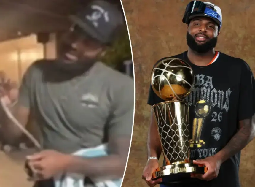 Knicks’ Mitchell Robinson catches snake in San Antonio in wild video — for the second time in playoffs