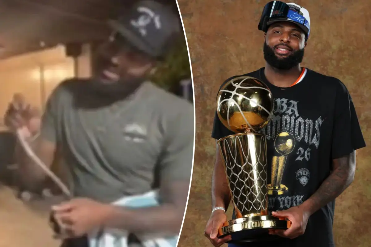 Knicks’ Mitchell Robinson catches snake in San Antonio in wild video — for the second time in playoffs