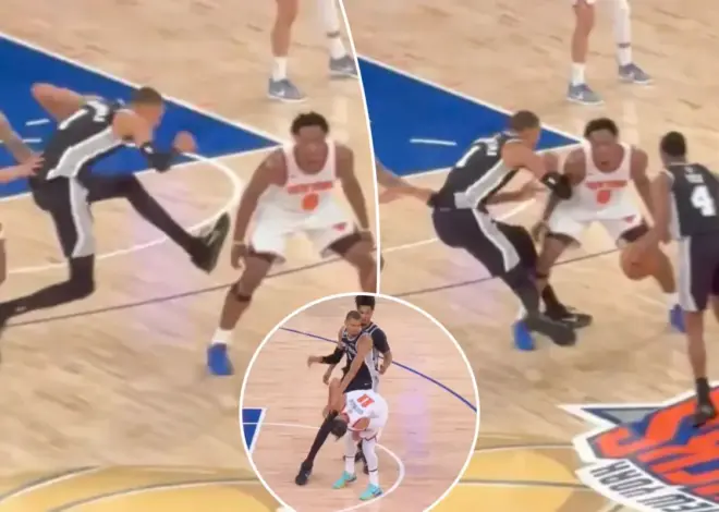 Video reveals ‘dirty’ Victor Wembanyama lunge at OG Anunoby’s leg in latest NBA Finals drama