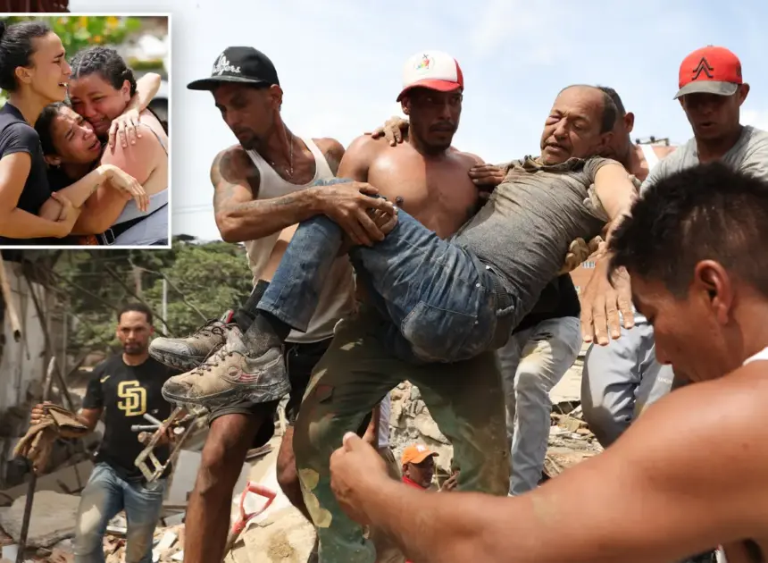 Neighbors dig through Venezuela rubble to search for loved ones after earthquakes kill at least 235