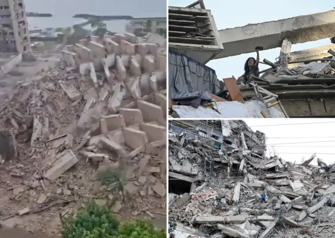 Venezuela earthquake reduces buildings to rubble in horrific scenes filmed by man searching for mother