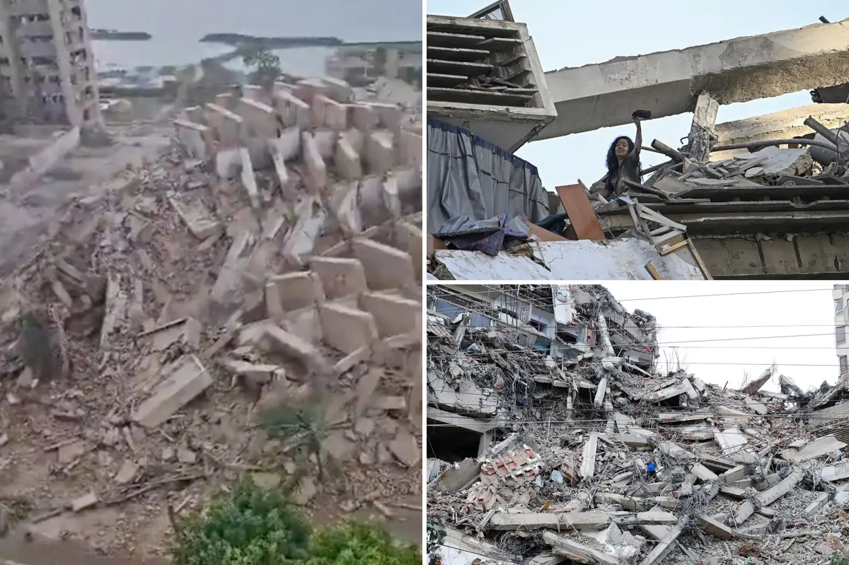 Venezuela earthquake reduces buildings to rubble in horrific scenes filmed by man searching for mother