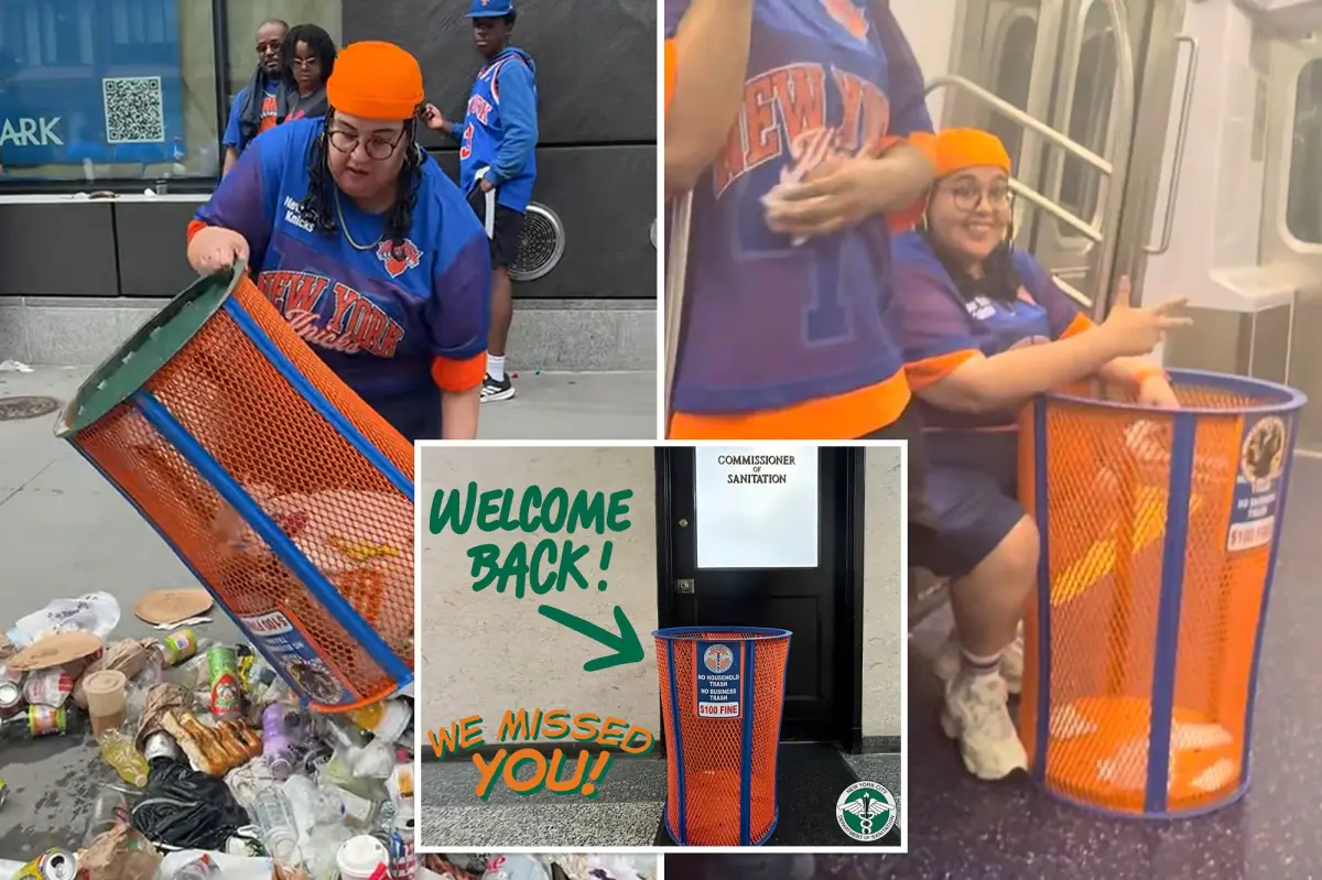 ‘Incredibly stupid’ JPMorgan DEI exec hit with more fines as NYC Sanitation recovers stolen Knicks garbage can