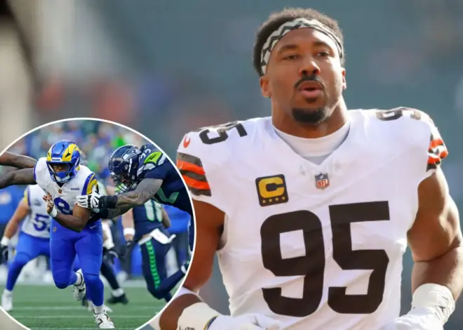 Rams trading for Browns’ Myles Garrett in stunning NFL blockbuster