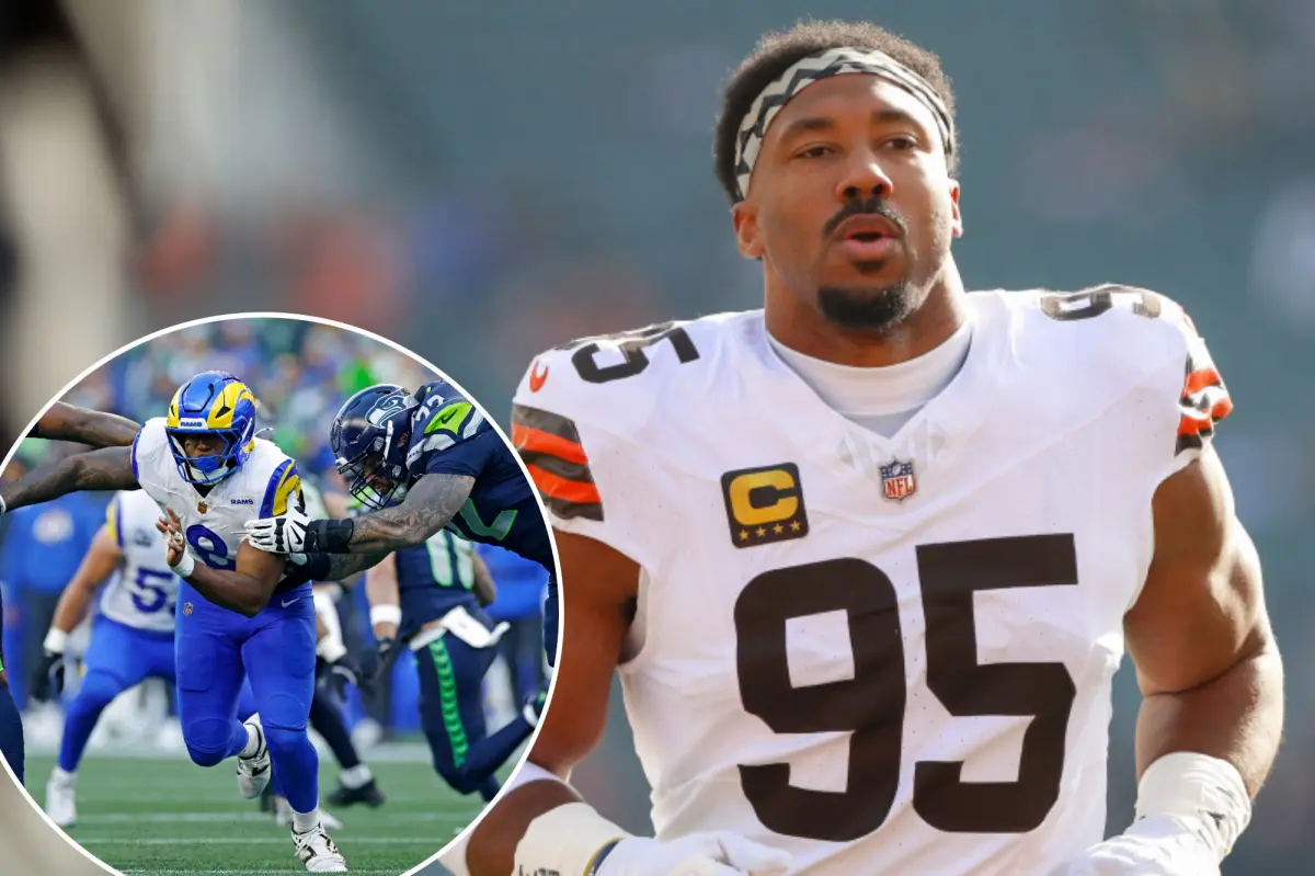 Rams trading for Browns’ Myles Garrett in stunning NFL blockbuster