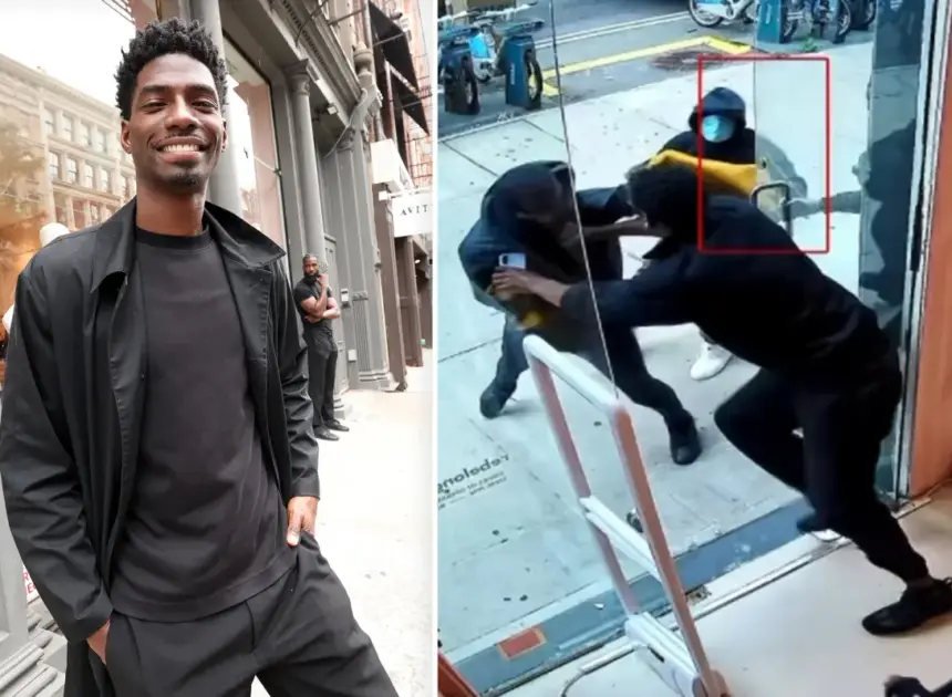 Exclusive | ‘Amazing’ security guard fights off masked punks at lux SoHo shop in wild video: ‘You step up, or you step down’