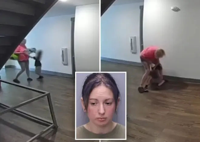 Disturbing video shows vile mom, Instacart worker slap son, 6, for buckling under heavy delivery