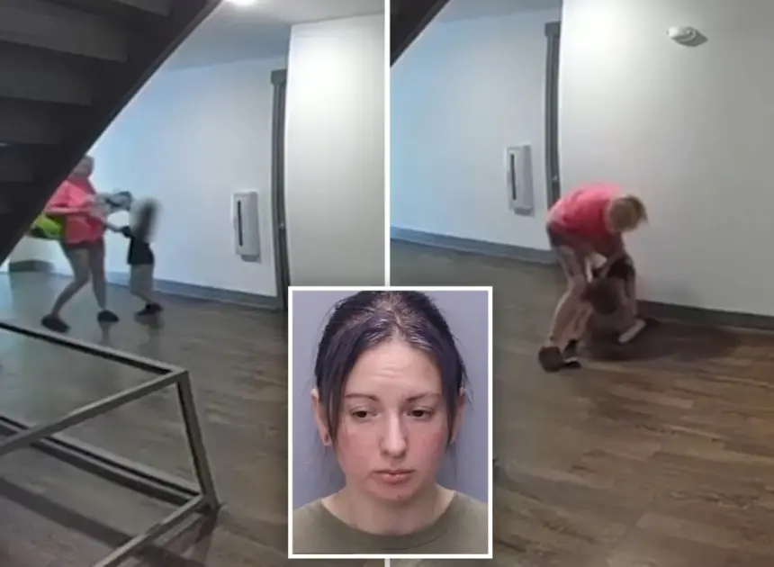 Disturbing video shows vile mom, Instacart worker slap son, 6, for buckling under heavy delivery