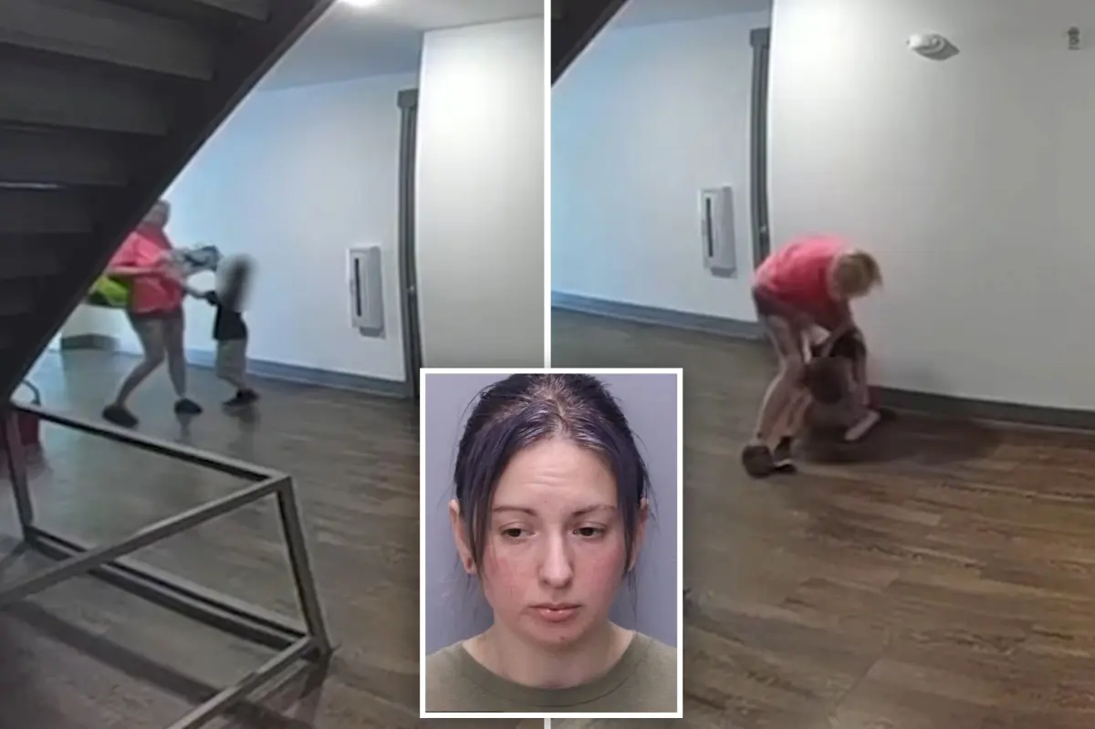 Disturbing video shows vile mom, Instacart worker slap son, 6, for buckling under heavy delivery