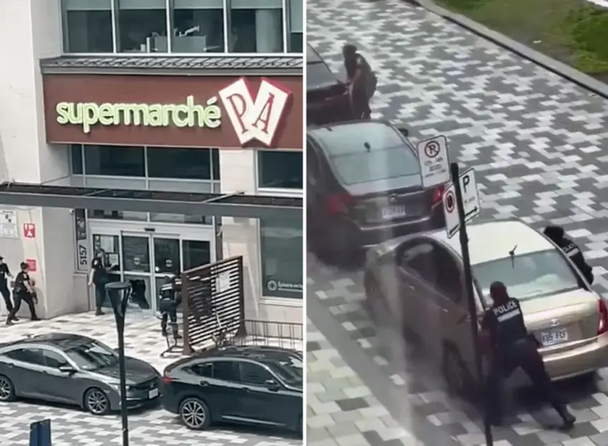 Shooting at Montreal grocery store leaves 1 cop dead, 1 wounded