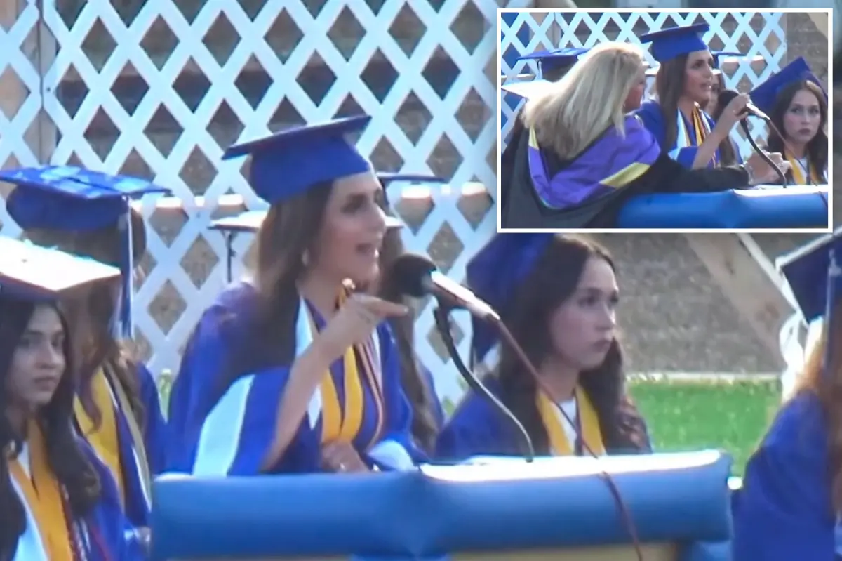 High school valedictorian yanked from stage after hijacking speech to rant against Israel, ICE
