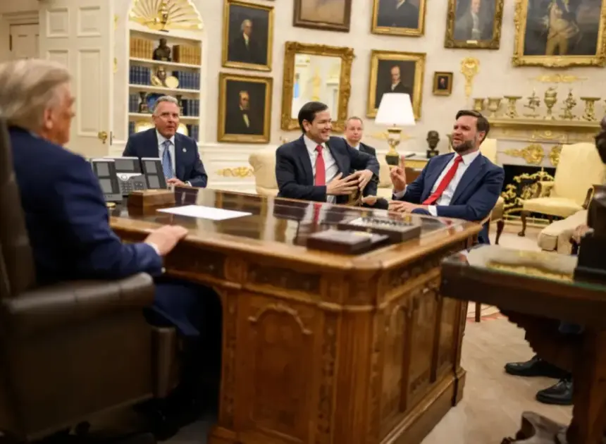 Trump jokingly reveals whom he’ll blame if Iran deal goes sideways: ‘You better be careful’