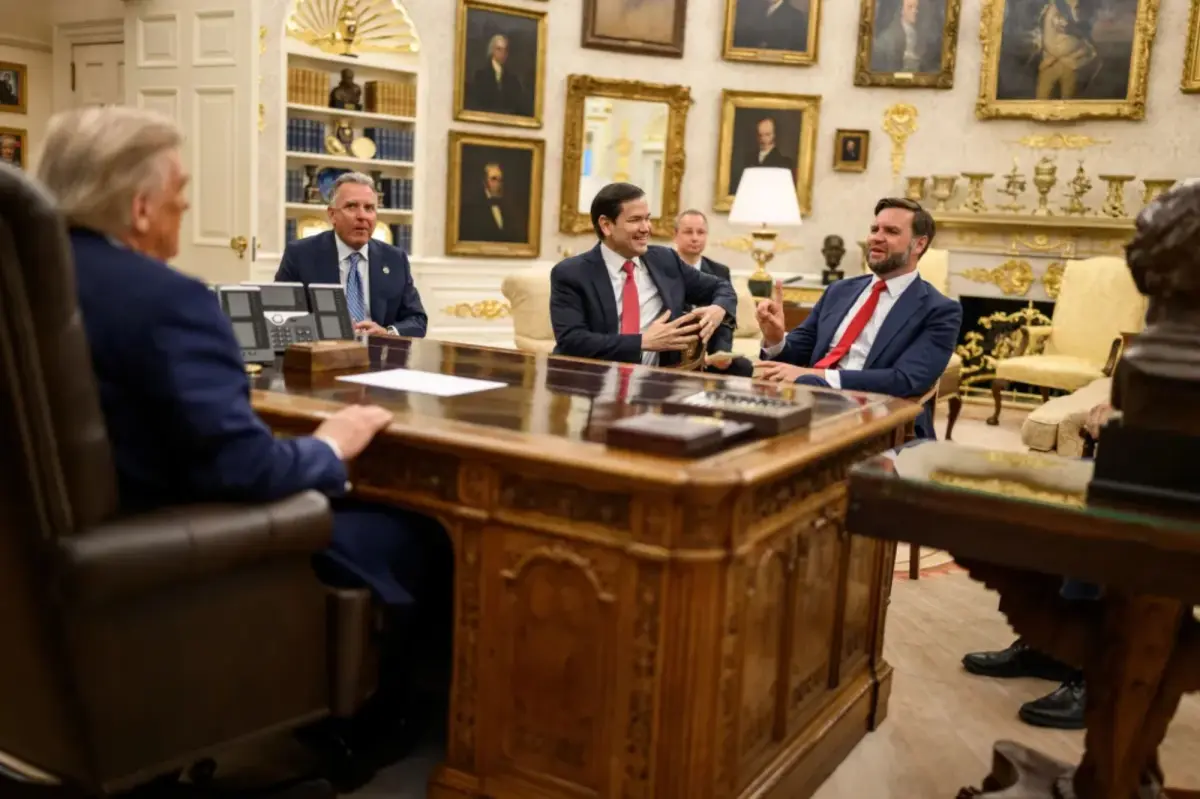 Trump jokingly reveals whom he’ll blame if Iran deal goes sideways: ‘You better be careful’
