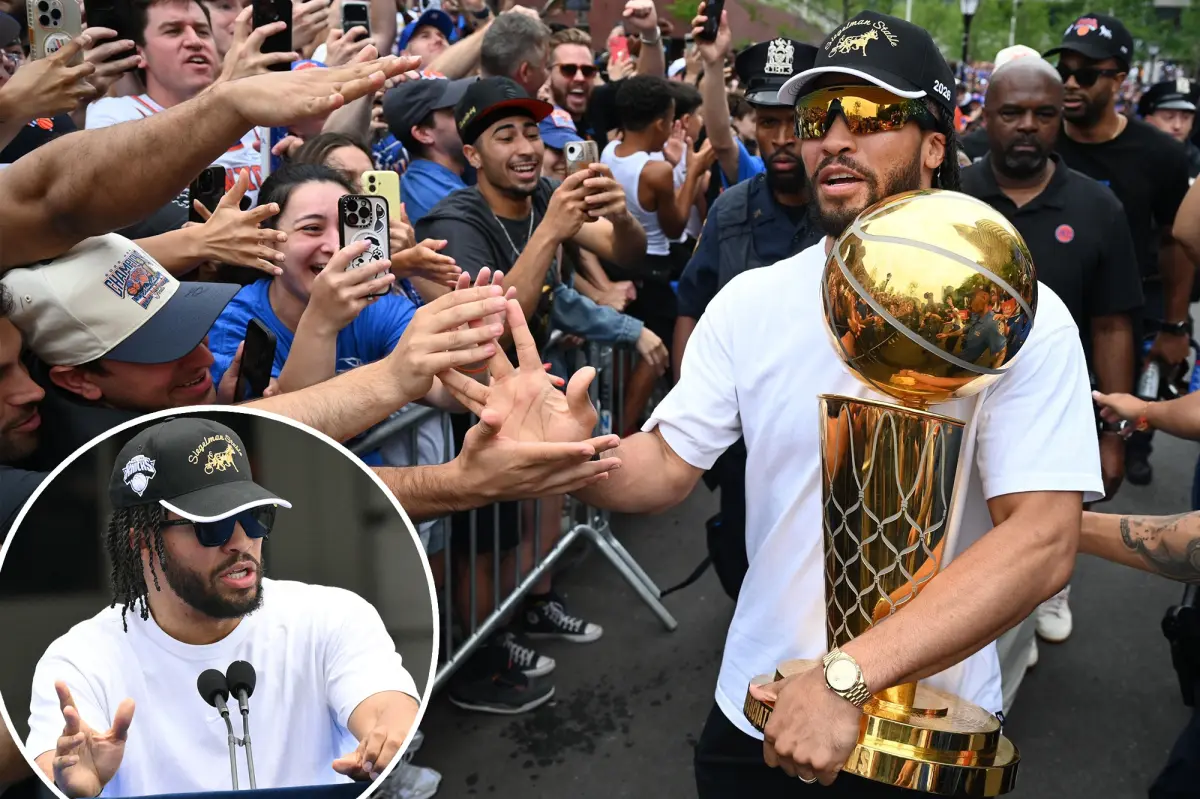 Knicks star Jalen Brunson’s swipe to haters at City Hall: ‘Don’t have to say s–t to them’
