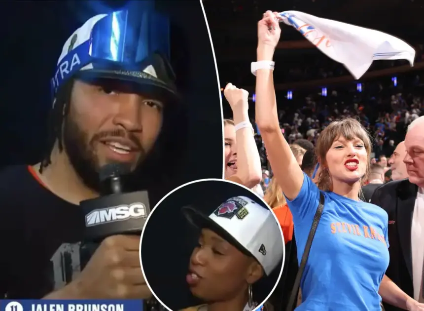 Jalen Brunson has a message for Taylor Swift fans after Monica McNutt hot mic drama