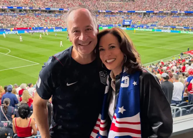 Team USA goes down 2-1 after Kamala Harris’ husband posts photo of ex-veep at World Cup match