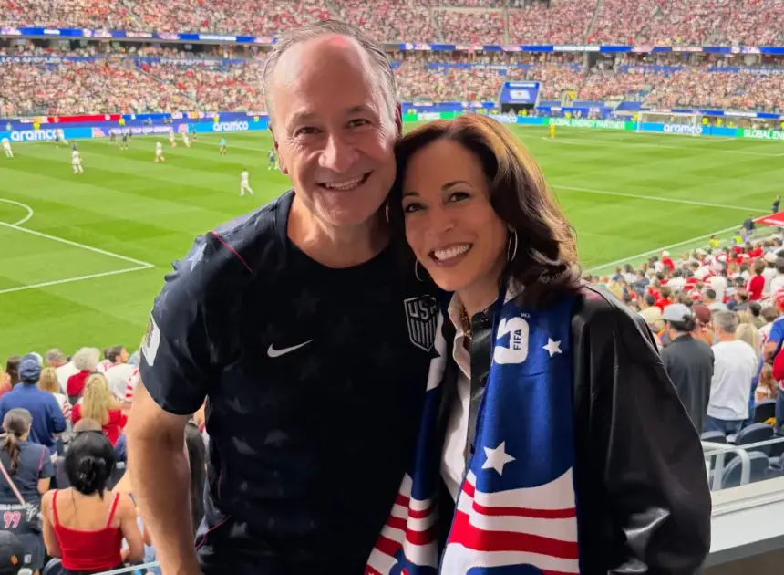 Team USA goes down 2-1 after Kamala Harris’ husband posts photo of ex-veep at World Cup match