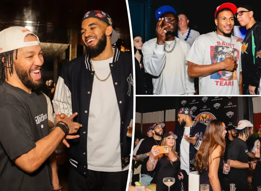 Exclusive | Inside look at Knicks celebrating championship at private Manhattan club