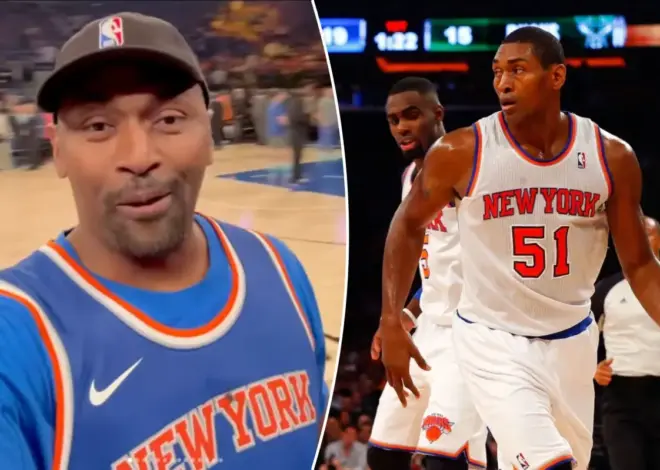 Metta Sandiford-Artest makes rare appearance wearing his own jersey at Knicks-Spurs Game 4