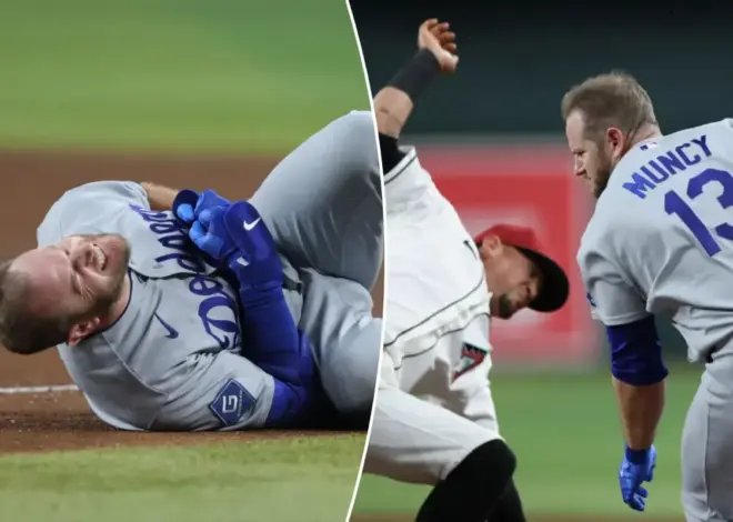 Max Muncy knocked out of Dodgers game in ‘violent’ collision