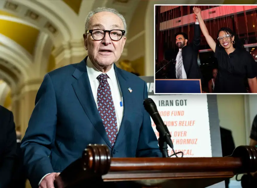 Chuck Schumer, Hakeem Jeffries shrug off Mamdani’s NYC socialist sweep — as ‘normie’ Dems erupt over ‘wackjob’ invasion